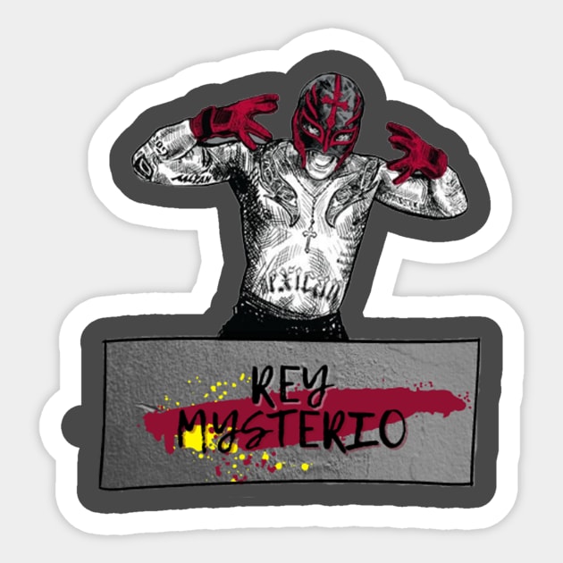 The Mysterio Sticker by Aezranits